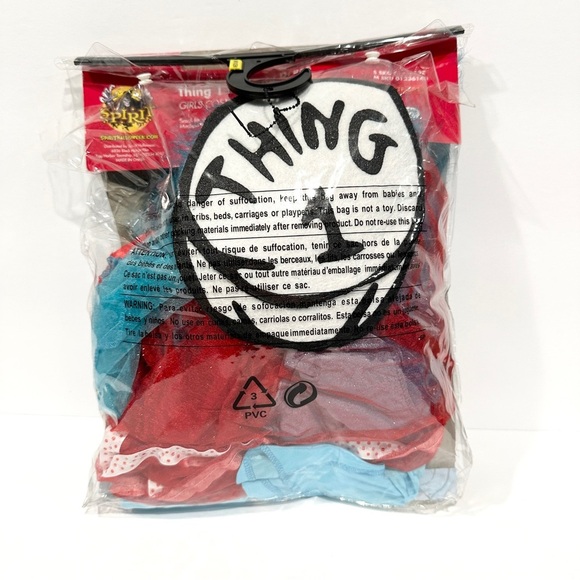 Spirit Halloween Dr Seuss Cat in the Hat Thing 1 & 2 Girls 2pc Halloween Costume - Picture 10 of 10